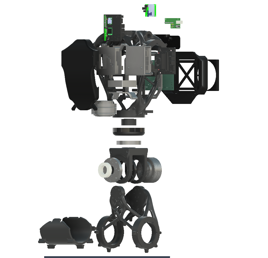 Exploded view of what I designed on our second robot